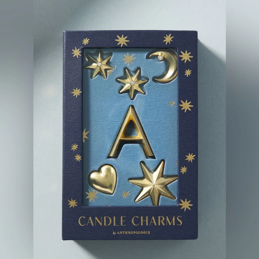 Anthropologie Monogram Candle Charms, Various, NIB - Picture 2 of 5